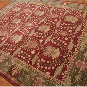 Natural Weave Old Hand Made Morgan Floral Traditional Persian Oriental Woolen Area Rugs (6x9 ft)