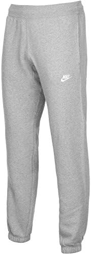 Nike Mens AW77 Cuffed Fleece Lined Joggers Track Sweat Pants (Black,Grey) - 586031