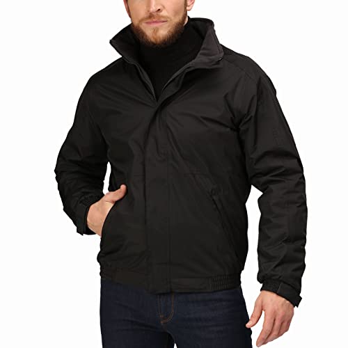 Regatta Professional Mens Dover Fleece Lined Bomber Jacket - Black - XL