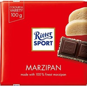 Ritter Sport Dark Chocolate with Marzipan 100g (Pack of 12)