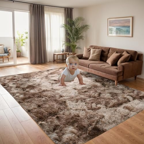 Super Soft Fluffy Area Rug Bedroom Living Room Shaggy Anti-Skid Comfortable Large Rugs Indoor Modern Home Decor Floor Carpet KAZAML