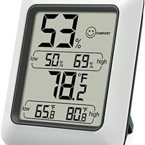 ThermoPro TP50 Digital Thermo-Hygrometer Indoor Room Thermometer with Recording and Climate Indicator for Room, Climate Control Monitor