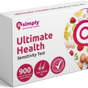 Ultimate Health Sensitivity Test by Simply Sensitivity Checks | Hair Strand Food Intolerance Test Kit| Food & Non-Food Intolerance Testing Kit for Adults (900+ Items Tested)