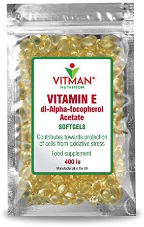 Vitamin E 400 IU 90 Softgels, Natural Antioxidant Source, D-Alpha Tocopherol, Anti Ageing, High Potency and Absorption