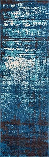 Well Woven Area Rugs, Polypropylene, Blue, 67 cm x 220 cm