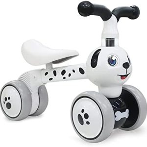 XIAPIA Baby Balance Bike 1 2 3 Years Old Boys Girls Toddler Ride on Toys for 1 Year Old Baby Trike Garden toys 1 st Birthday Gift for Girls Boys Baby Bike Walker No Pedals (Spot Dog)