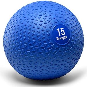 Yes4All Medicine Balls No Bounce Rubber Exercise Ball for Strength Training, Ab Exercises, Building & Toning Muscle, MMA Boxing Gym Weight