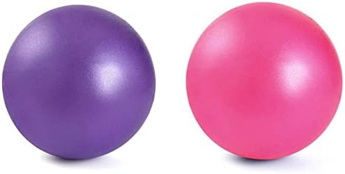 YiYFiT 2pcs Soft Pilates Ball,25cm Small Exercise Ball Anti Burst Yuga Ball Mini Barre Ball Stability Ball for Pilates,Yuga,Physical Therapy,Fitness Workout Women Gift