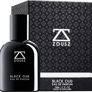 ZOUSZ Black Oud Eau De Parfum - Luxury Oud Perfume for Men with Black Oud Wood Oil - Oud Fragrance with Sandalwood, Cedarwood & Patchouli Scent