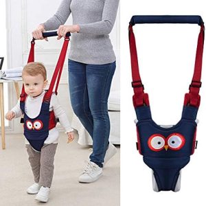 ZUKEY Baby Walking Harness Handheld Baby Walker, Safe Stand Hand Held Toddler Leash Assistant Walking Helper, Breathable Safety Walking Harness Walking Belt for Toddler Infant, Adjustable (Blue)