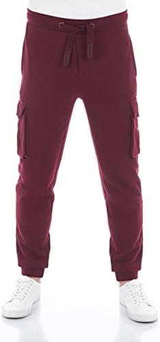 riverso RIVLars Men's Tracksuit Bottoms Cargo Jogger Jogging Bottoms Sports Trousers Casual Trousers Slim Plain Cotton Black Grey Red Brown Green Blue S M L XL XL XXL 3XL 4XL 5XL