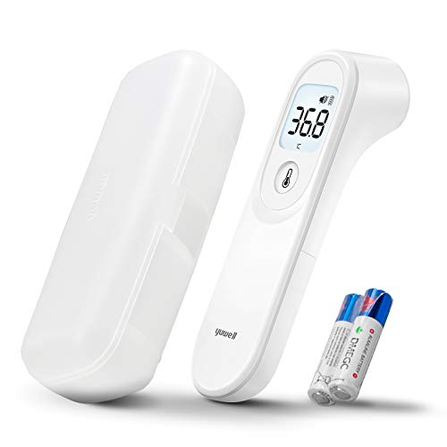 yuwell Infrared Thermometer, Forehead Thermometer, Non Contact Digital Thermometer for Adults and Kids, Instant Accurate Reading and Fever Alarm with Storage Case