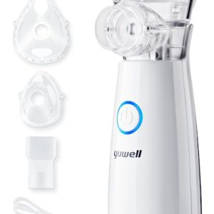 yuwell Portable Nebuliser Machine for Kids and Adults, Silent Mesh Nebuliser Ideal for Travel and Home Use