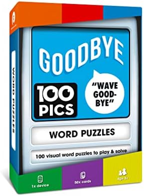 100 PICS Word Puzzles - Dingbats, Rebus Family Games, Pocket Puzzles For Kids, Teens and Adults