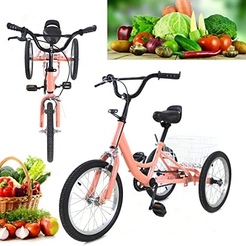 16''Kids' Trikes Tricycle 3Wheel Bike Bicycle + Shopping Basket Outdoor children’s tricycle