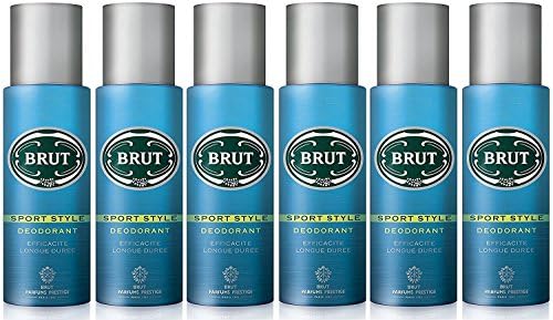 6x BRUT Deodorant, Aerosol Sport Style 200 ml