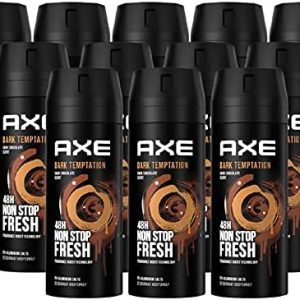 AXE Body Spray Dark Temptation Set of 12 Deodorant Spray Deodorant Body Spray Men Men 12 x 150 ml Men Deodorant without Aluminium (12 Products)