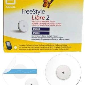 Abbott Freestyle Libre 2 Sensor for diabetes monitoring CGM for UK, white + FREE Tetra-Sole™ Waterproof Sensor Cover