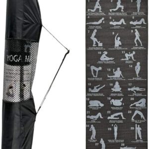 Almineez 28 Position Yoga Mat Foam Exercise Comfortable Pad Non-Slip for Pilates Gym Workout Fitness Planks Sit Up Push Ups Physio Sports Athlete Multi Purpose Use with Carry Case