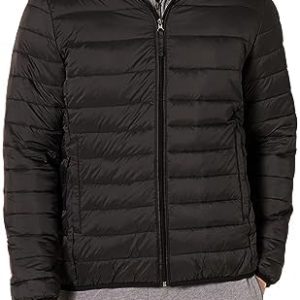 Amazon Essentials Men's Packable Lightweight Water-Resistant Puffer Jacket (Available in Big & Tall)