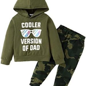 Amissz Baby Boy Clothes Toddler Boys Outfit 1-6T Infant Letter Print Sweatshirt Fashion Long Sleeve Hoodie Tops Pants Set