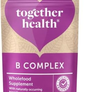 B-Vitamin Complex – Together Health – Whole Food Nutrients - 8 Essential B Vitamins - Vitamin C – Vegan Friendly – Made in The UK – 30 Vegecaps