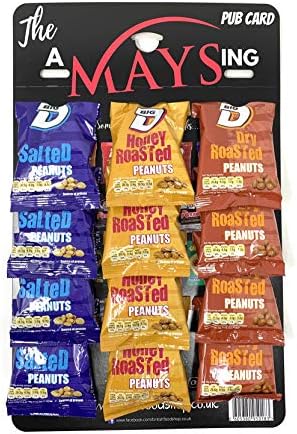 BFS Big D 12 Packs Mixed Nuts 'Amaysing' Pub Card: Salted | Dry Roasted | Honey