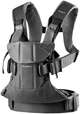 BabyBjörn Baby Carrier One, Cotton mix, Denim grey/Dark grey