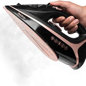 Beldray BEL0987RG 2 In 1 Cordless Steam Iron - 300ml, Rose Gold Edition, 360° Charging Base, Smooth Ceramic Soleplate, Corded or Cordless, 2600 W, 140g/min Steam Shot, Anti-Drip & Anti-Calc Functions