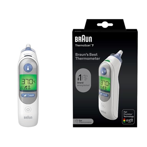 Braun ThermoScan 7 Ear thermometer | Age Precision Technology | Digital Display | Baby and Infant Friendly | No.1 Brand Among Doctors1