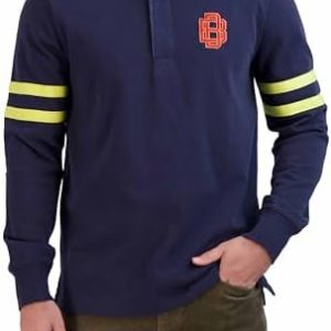 Brooks Brothers Men's Long Sleeve Emblem Rugby Shirt