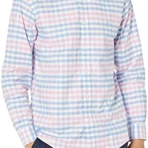 Brooks Brothers Men's Non-Iron Stretch Oxford Sport Shirt Long Sleeve Multi Gingham Check Button