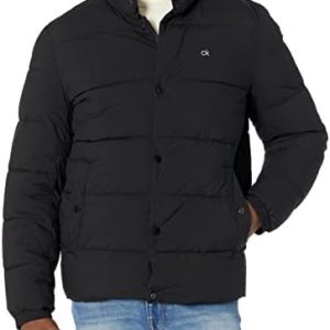 Calvin Klein Puffer Jacket-Men, Winter Coat, Water Resistant