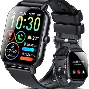 Ddidbi Smart Fitness Watch for Men Women(Answer/Make Calls), 1.85" HD Touch Screen with Sleep Heart Rate Monitor, 112 Sports Modes, IP68 Waterproof Activity Trackers Compatible with Android IOS