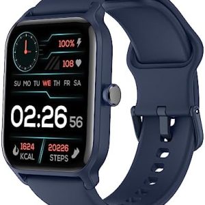 EGQINR Smart Watches, 100+ Fitness Tracker Smartwatch, IP68 Waterproof, Alexa Built-in, Health Monitor for Heart Rate, Sleep, 24/7 Blood Oxygen & Stress, 1.8" HD DIY Watch for Android iPhone
