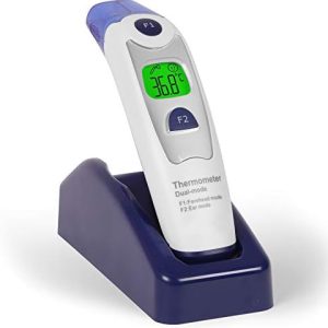 Ear and Forehead Thermometer IRT1000, 2 in 1, Non-Contact Digital Infrared Medical Thermometer for Baby/Child/Adult, Memory Function, Easy Operation, Instant Accurate Results