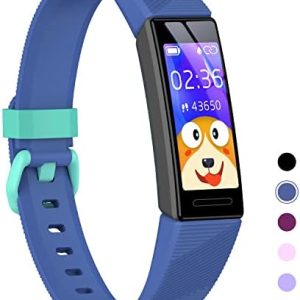 Fitness Tracker Watch for Kids, IP68 Waterproof Activity Tracker, Heart Rate Sleep Monitor, 11 Sport Modes Calorie Step Counter with Alarm Clock and Reminder, Great Gift for Boys Girls Teens