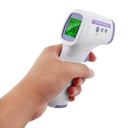 Forehead Digital Thermometer, Body Temperature Fever Measure Tool for Baby, Adults, Non Contact Infrared Medical Thermometer, (HG01)