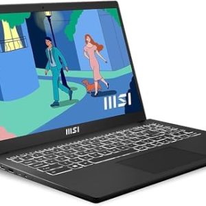 MSI Modern 15 Inch FHD Laptop - (Ryzen 7-7730U, AMD Radeon Graphics, 8GB RAM, 512GB SSD, Windows 11 Home) - Classic Black