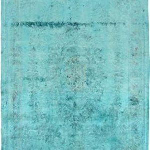 Nain Trading China Silk Colored 270x180 Oriental Rug Carpet Blue Hand Knotted China