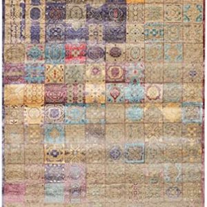 New Brianna Multi Beige 200x300 cm Traditional Handknotted Modern Design Silk/Wool Area Rugs & Carpet