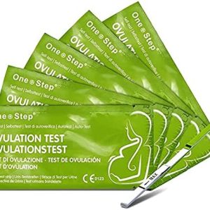 One Step: 20 Ovulation Test Strips - Highly Sensitive Fertility Tests - 20miu/ml Testing Kits