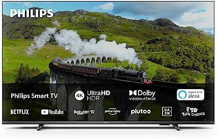 PHILIPS PUS7608 75 inch Smart 4K LED TV | 60Hz | Pixel Precise Ultra HD & HDR10+ | Dolby Vision and Dolby Atmos | SAPHI | 20W Speakers | Google Assistant & Alexa Compatible