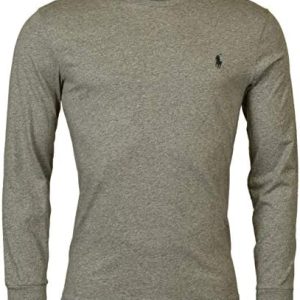 Polo Ralph Lauren Mens Long Sleeve Crew Neck Custom Slim Fit T-Shirt