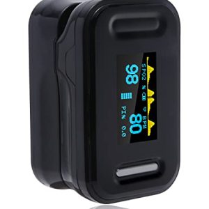 Pulse Oximeter UK| CE 0123 Certified| OLED Display| Fingertip Oxygen Saturation Level Monitor for All Age Group| Accurate Fast Result & Easy Reading| Portable Instant Measurement