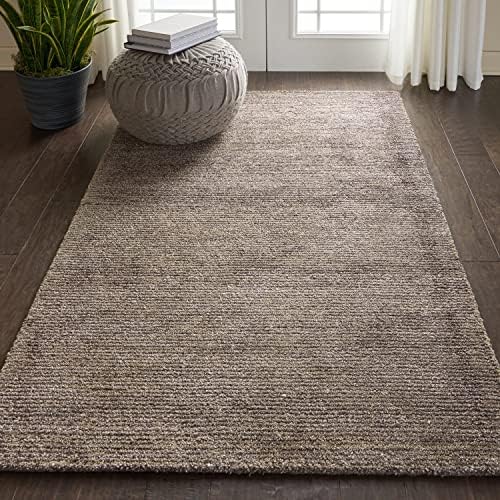 Rugs Direct Weston Rug, Bamboo Silk/Jute, Charcoal, 1.75 x 1.14 m