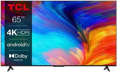 TCL 65P639K 65-inch 4K Smart TV, Ultra HD, Powered by Android Bezeless design (Freeview Play, Game Master, Dolby Audio, HDR 10 compatible with Google assistant & Alexa)