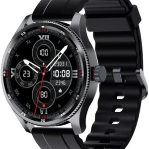 TOOBUR Smart Watch Men Women Alexa Built-in, Answer Make Call, IP68 Waterproof, Heart Rate/Step Counter/Sleep Tracker/100 Sports Run Swim, Fitness Sport Watch Compatible Android iOS, Metal Bezel