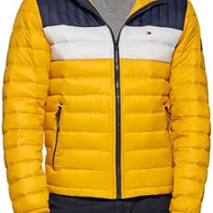 Tommy Hilfiger Men's Water Resistant Ultra Loft Filled Hooded Puffer Jacket Down Alternative Coat