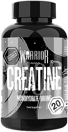 Warrior Creatine Monohydrate Tablets – 3000mg Per Serving – 60 Capsules – Supplement for Performance – Supports Muscle Growth – Unflavoured – Suitable for Men & Women – Vegan & Vegetarian Friendly